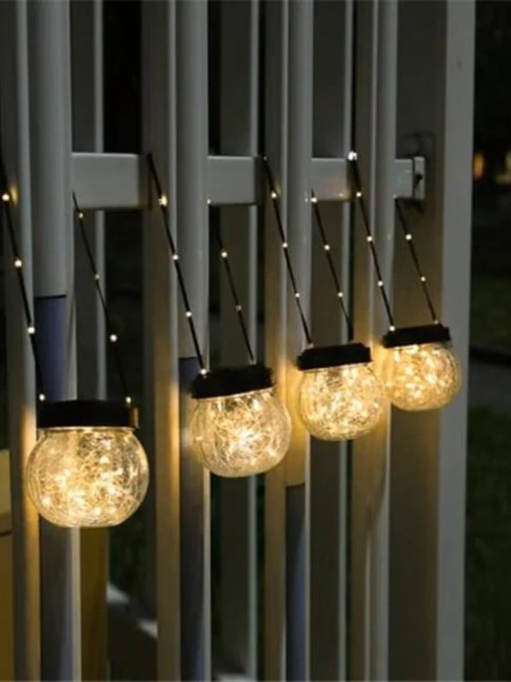 Solar Lantern Outdoor Hanging Light Waterproof LED Garden Patio Yard Decor